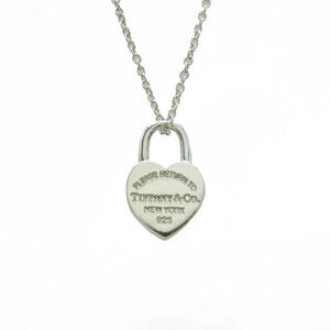 TIFFANYCo Tiffany Co to Heart Lock Pendant Necklace Silver
